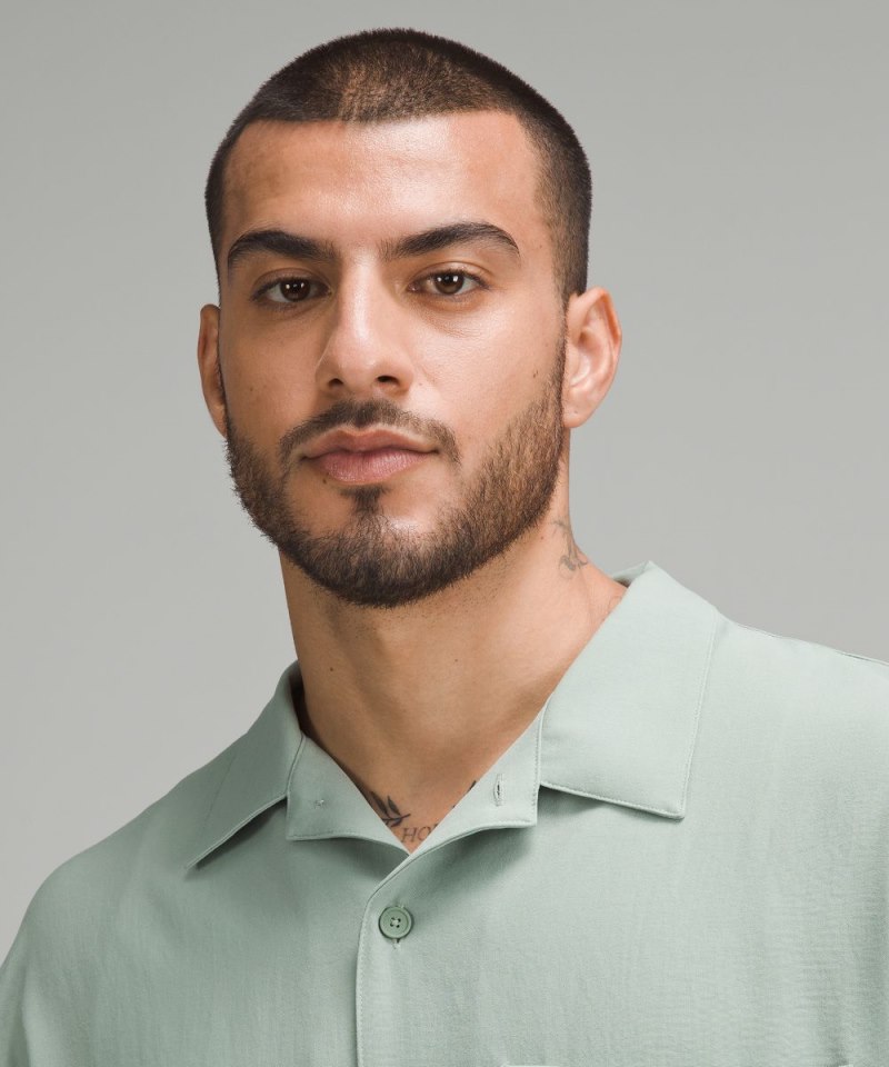 Lululemon Lightweight Camp Collar Button-Up Shirt Palm Court Online Outlet Sale