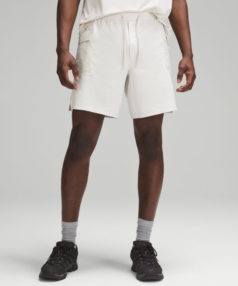 Lululemon Water-Repellent Hiking Short 8" Bone Online Outlet Sale