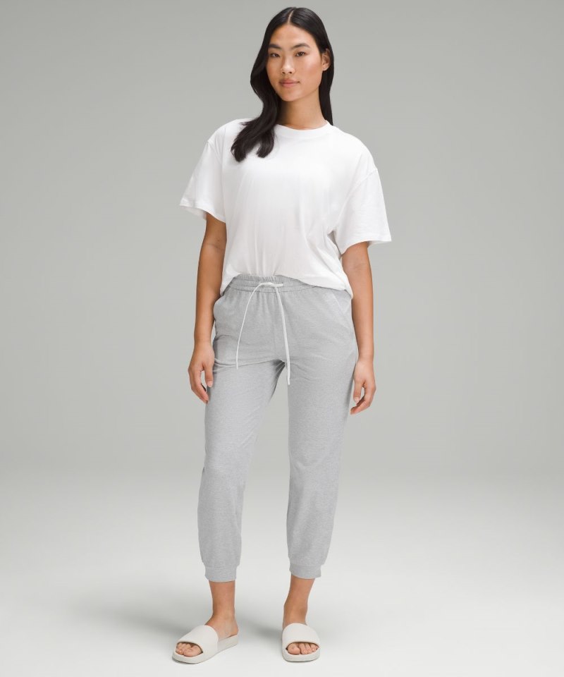 Lululemon Soft Jersey Classic-Fit Mid-Rise Jogger Heathered Core Ultra Light Grey Online Outlet Sale