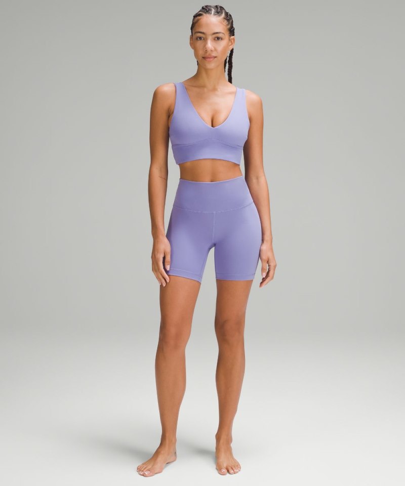 Lululemon lululemon Align™ V-Neck Bra *Light Support, C / D Cup Dark Lavender Online Outlet Sale