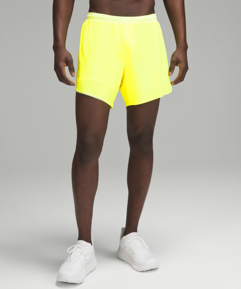 Lululemon Fast and Free Lined Short 6" Highlight Yellow Online Outlet Sale