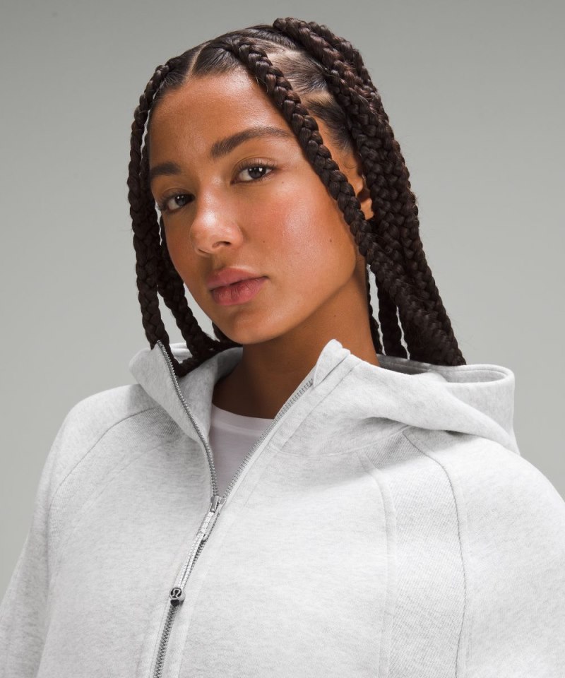 Lululemon Scuba Oversized Half-Zip Hoodie Heathered Core Ultra Light Grey Online Outlet Sale