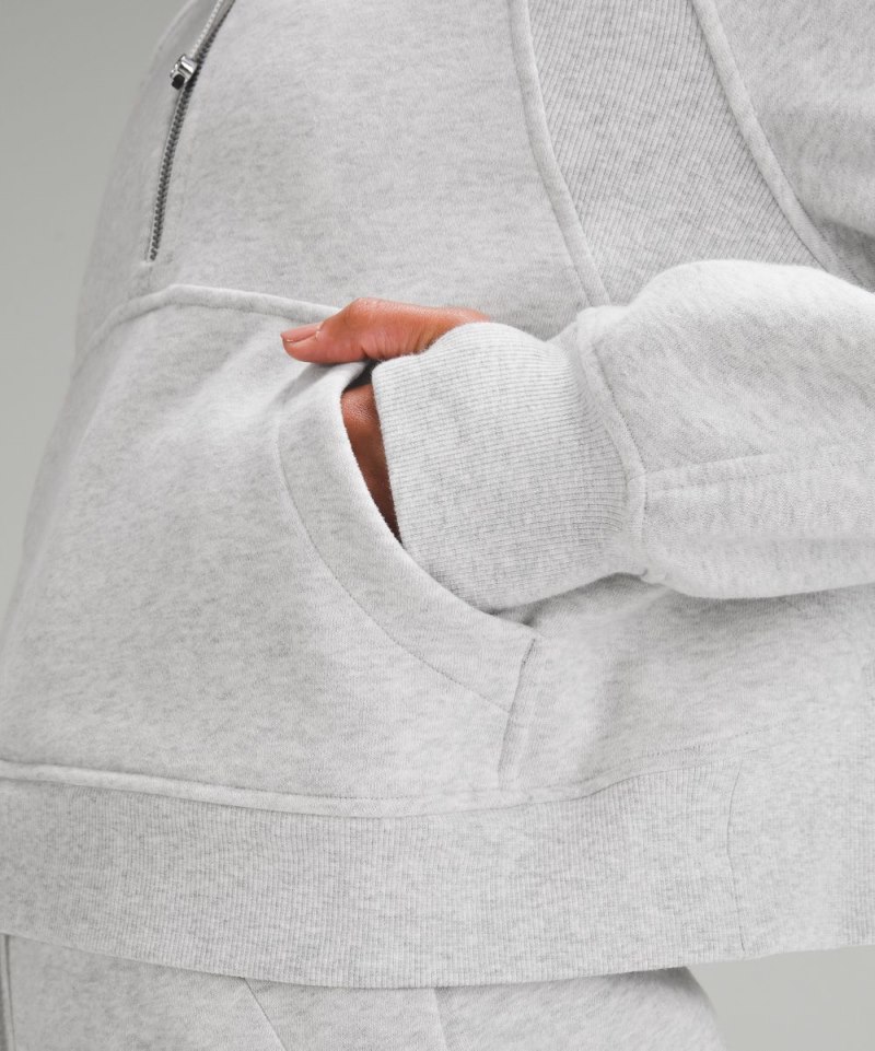 Lululemon Scuba Oversized Half-Zip Hoodie Heathered Core Ultra Light Grey Online Outlet Sale