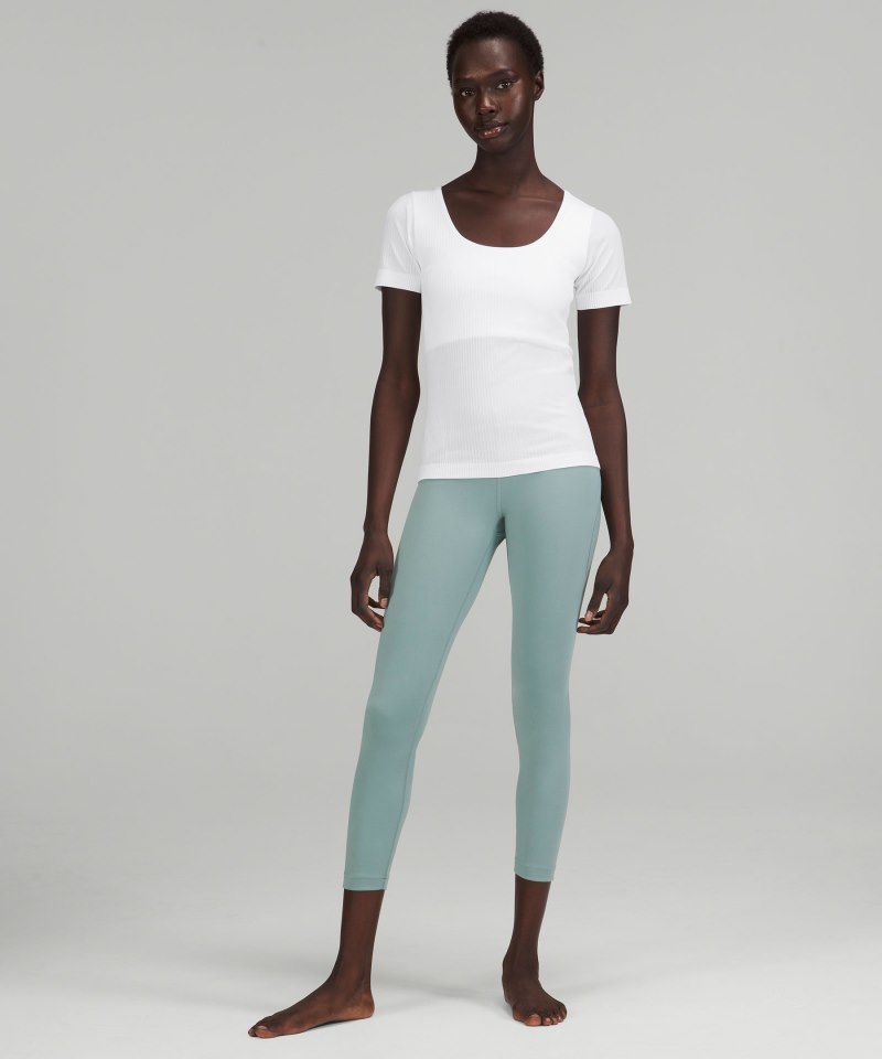 Lululemon Ebb to Street Short-Sleeve Shirt White Online Outlet Sale