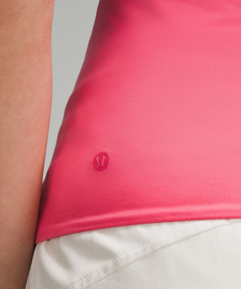 Lululemon Wundermost Ultra-Soft Nulu Hip-Length Crew Short-Sleeve Shirt Glaze Pink Online Outlet Sale