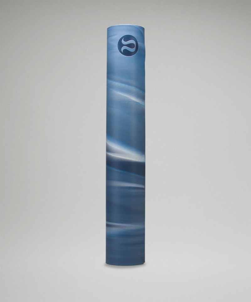 Lululemon The (Big) Mat 5mm *Made With FSC™ Certified Rubber Soft Denim / Pastel Blue / White / Pastel Blue Online Outlet Sale