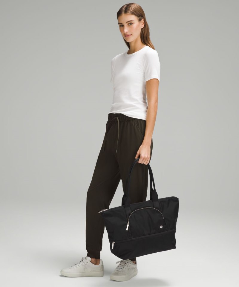 Lululemon City Adventurer Tote Bag 27L Black Online Outlet Sale