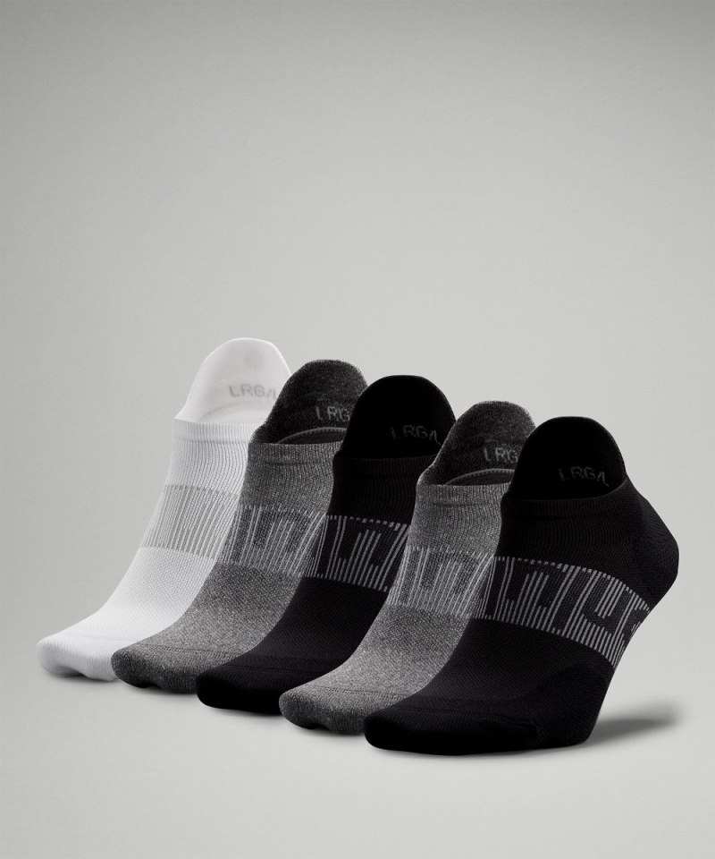 Lululemon Men's Power Stride Tab Socks *5 Pack Black / Heather Grey / White Online Outlet Sale