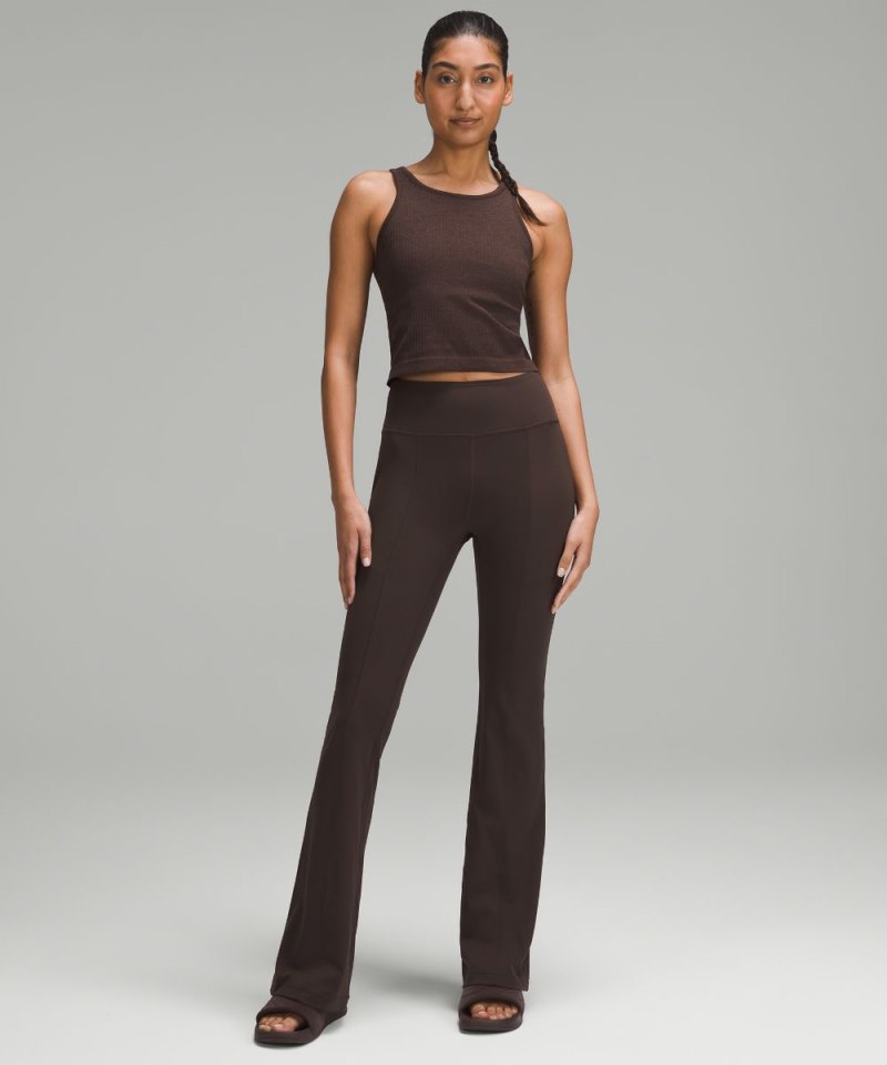Lululemon Groove High-Rise Flared Pant with Pockets 32.5" Espresso (not available) Online Outlet Sale
