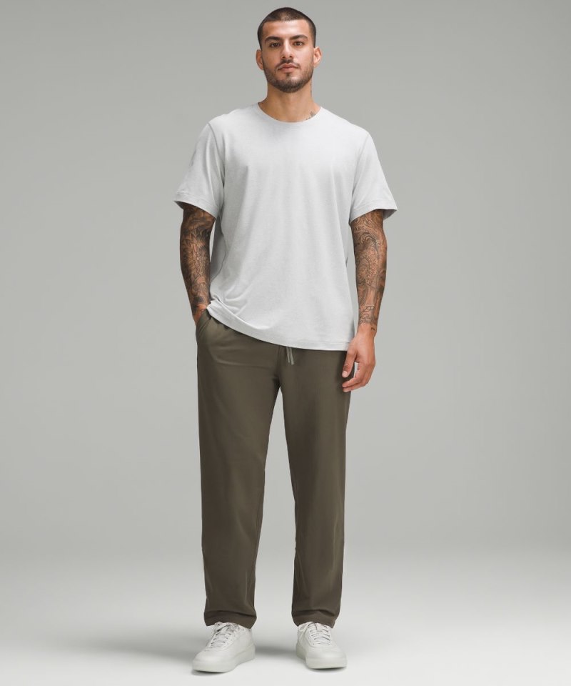 Lululemon Soft Jersey Short-Sleeve Shirt Heathered Vapor / Heathered Silver Drop Online Outlet Sale