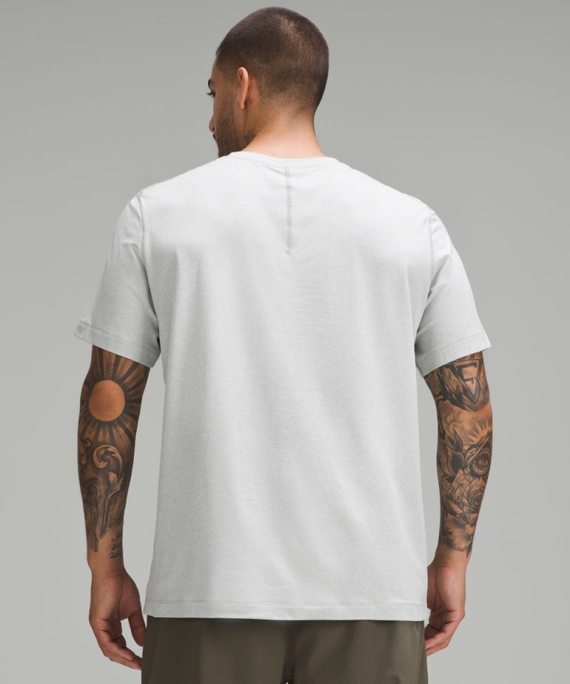 Lululemon Soft Jersey Short-Sleeve Shirt Heathered Vapor / Heathered Silver Drop Online Outlet Sale