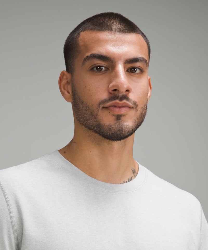 Lululemon Soft Jersey Short-Sleeve Shirt Heathered Vapor / Heathered Silver Drop Online Outlet Sale