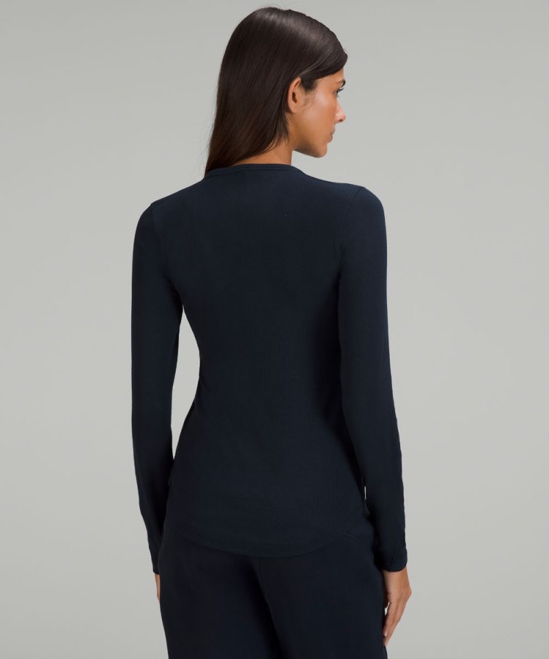 Lululemon Hold Tight Long-Sleeve Shirt True Navy Online Outlet Sale