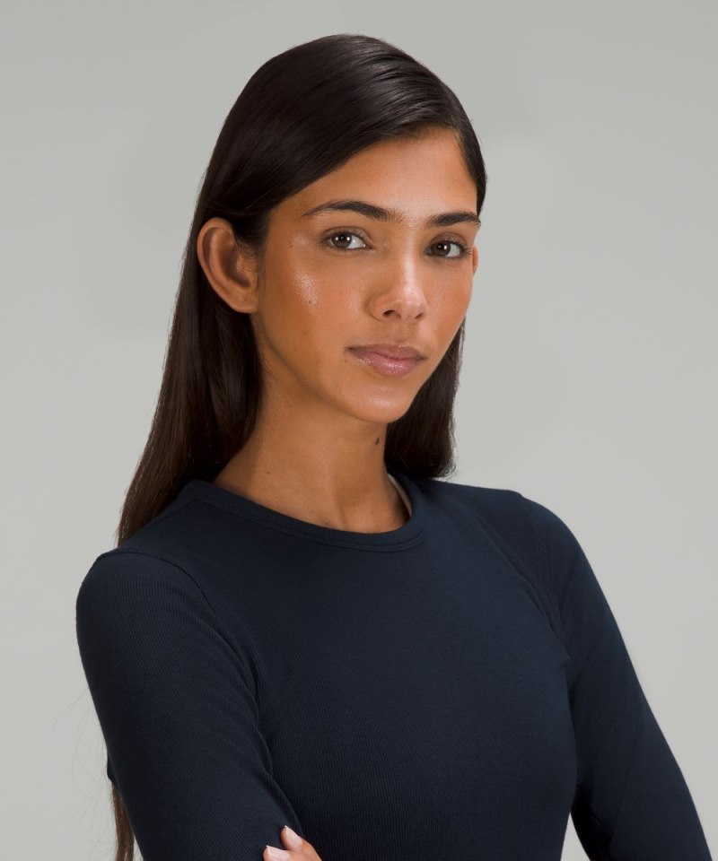 Lululemon Hold Tight Long-Sleeve Shirt True Navy Online Outlet Sale