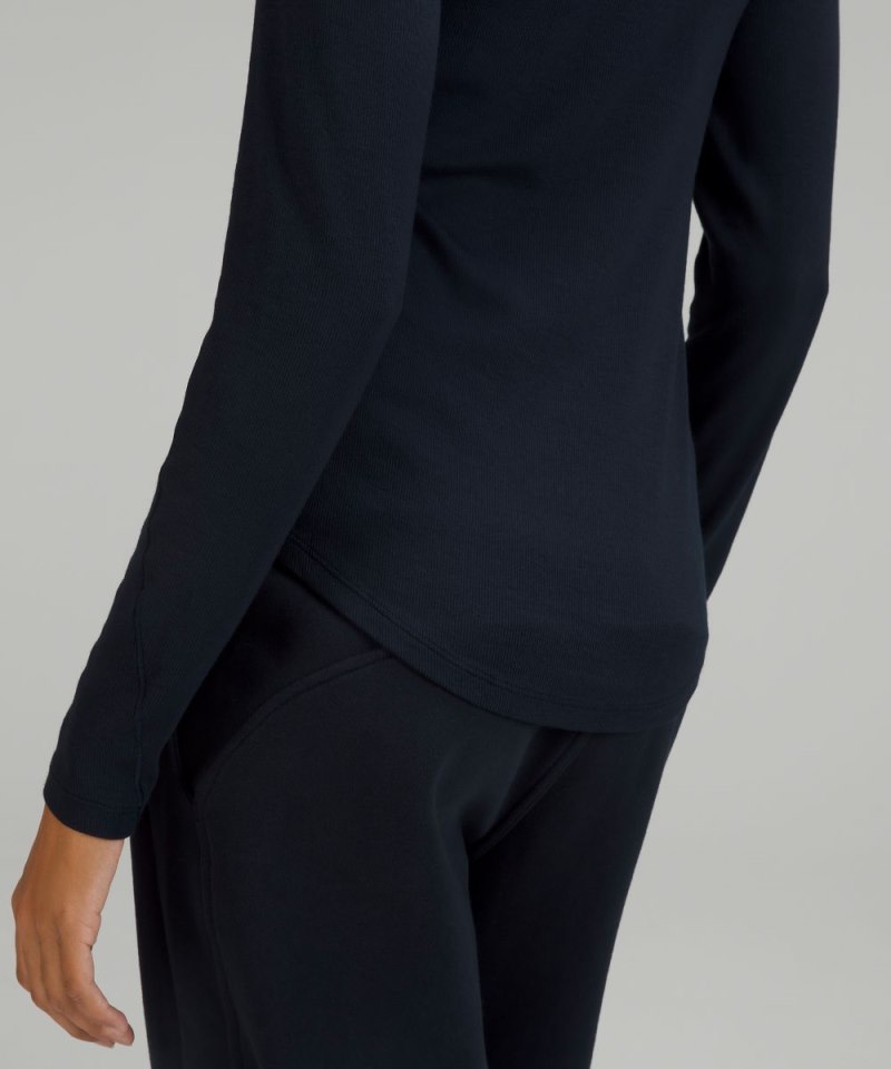 Lululemon Hold Tight Long-Sleeve Shirt True Navy Online Outlet Sale