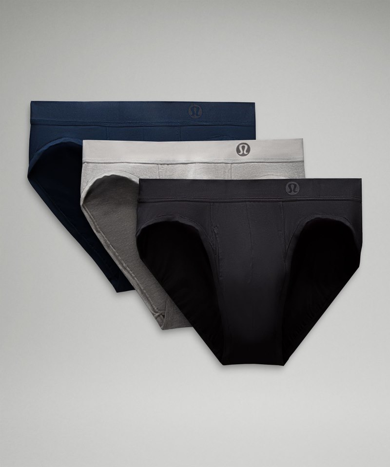 Lululemon Always In Motion Brief with Fly *3 Pack Black / Heathered Core Medium Grey / True Navy Online Outlet Sale