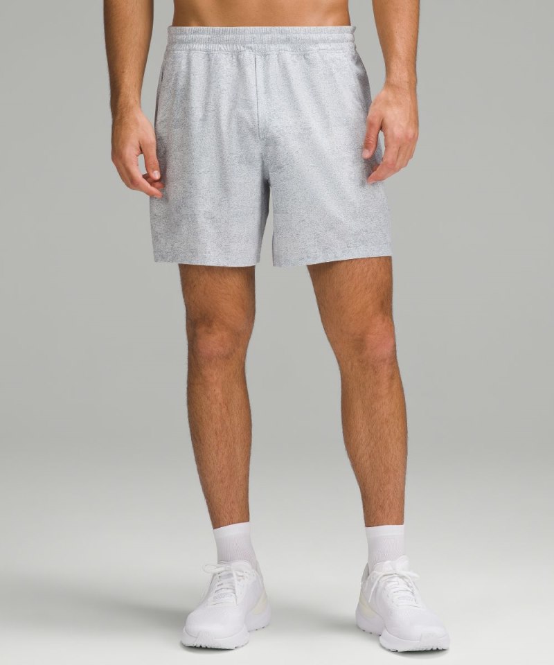 Lululemon Pace Breaker Linerless Short 7" Infuse Texture Alpine White Multi Online Outlet Sale