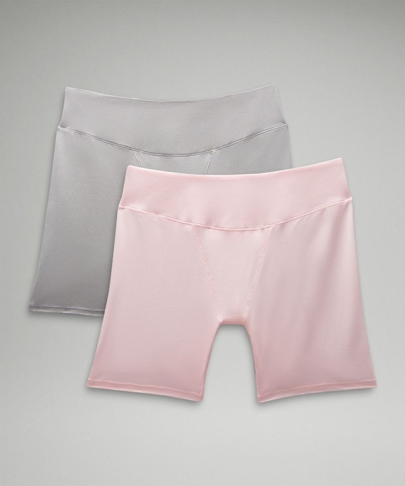 Lululemon UnderEase Super-High-Rise Shortie Underwear *2 Pack Silver Drop / Strawberry Milkshake Online Outlet Sale