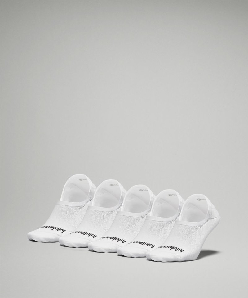 Lululemon Men's Daily Stride Comfort No-Show Socks *5 Pack White Online Outlet Sale