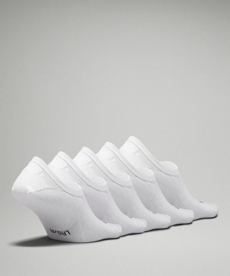 Lululemon Men's Daily Stride Comfort No-Show Socks *5 Pack White Online Outlet Sale