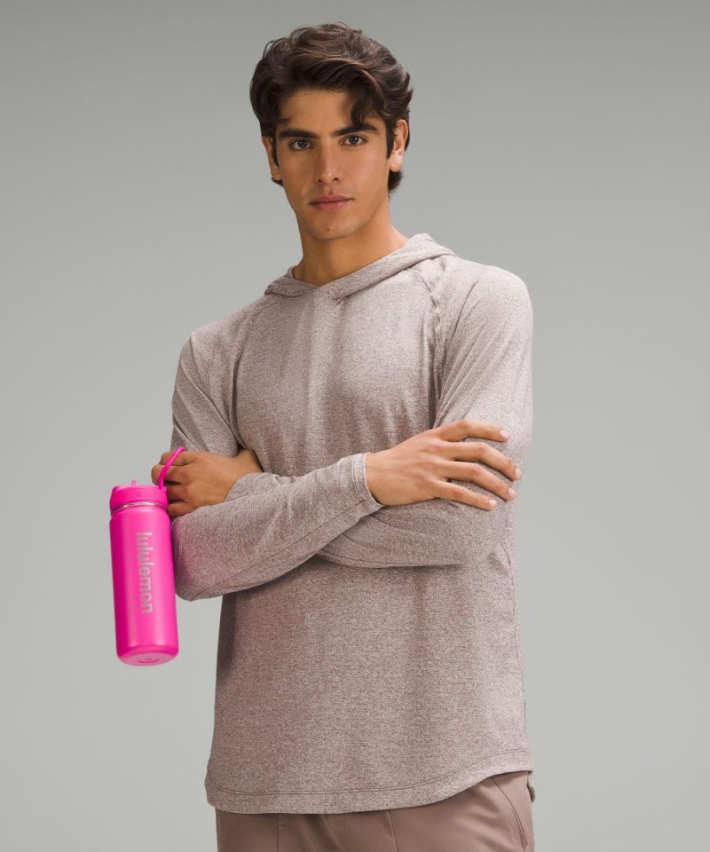 Lululemon Back to Life Sport Bottle 18oz *Straw Lid Sonic Pink Online Outlet Sale