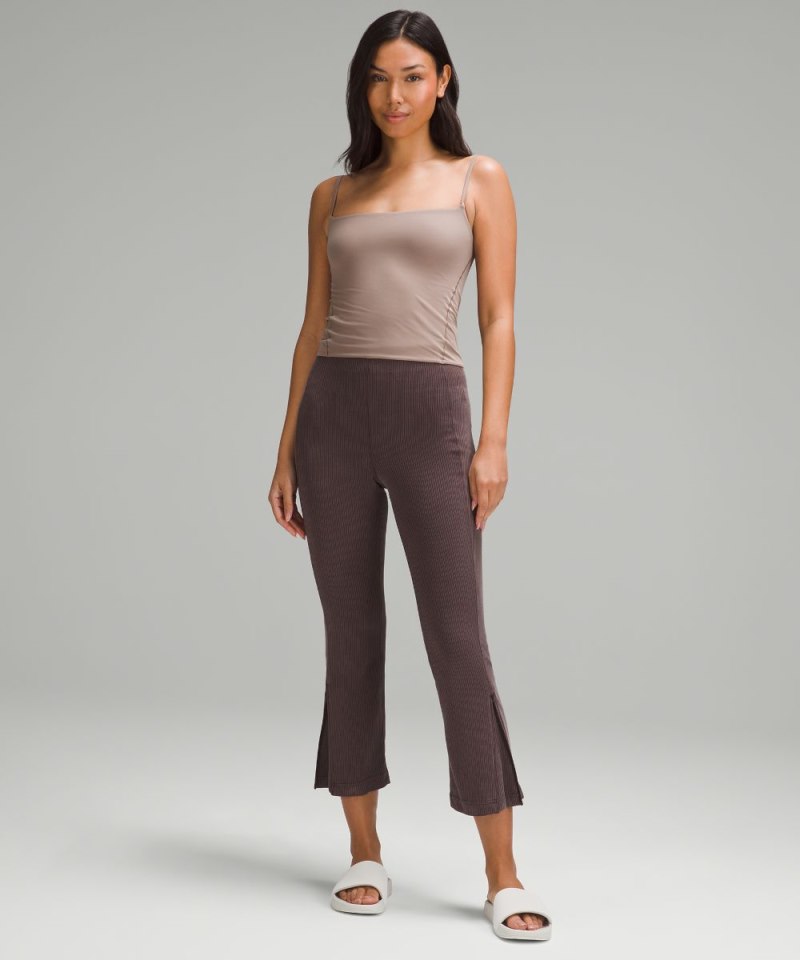 Lululemon Wundermost Ultra-Soft Nulu Spaghetti-Strap Cami Tank Top Taupetastic Online Outlet Sale