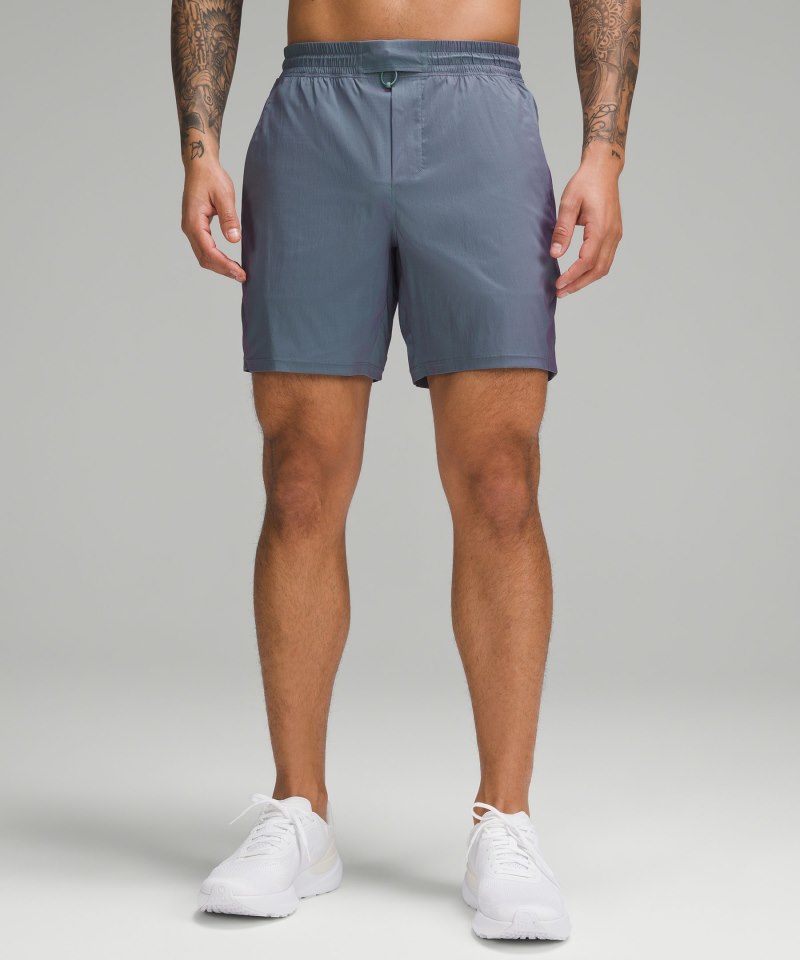 Lululemon Pace Breaker Linerless Short 7" *Iridescent Tidewater Teal / Power Purple Online Outlet Sale