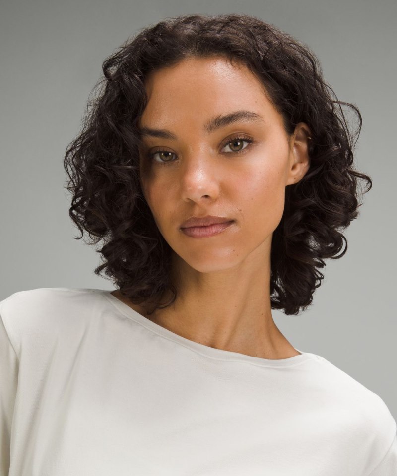 Lululemon Relaxed-Fit Boatneck T-Shirt Bone Online Outlet Sale