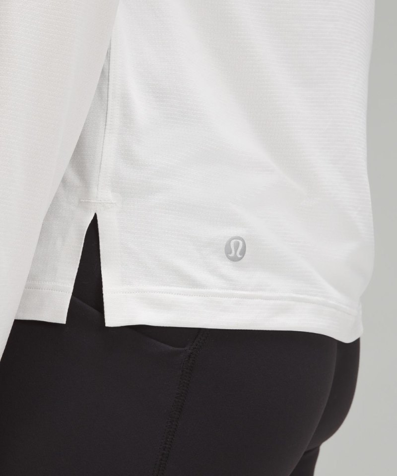 Lululemon Ultralight Hip-Length Long-Sleeve Shirt Light Vapor Online Outlet Sale