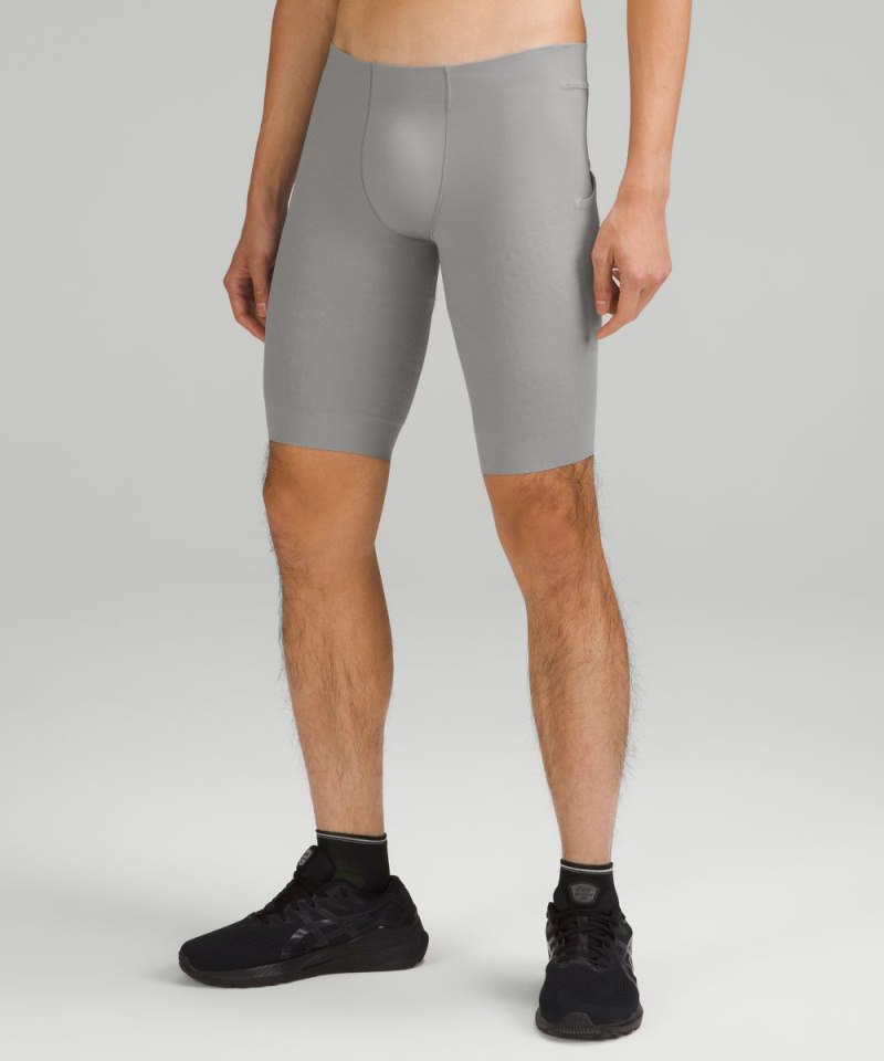 Lululemon SenseKnit Running Short 10" Gull Grey Online Outlet Sale