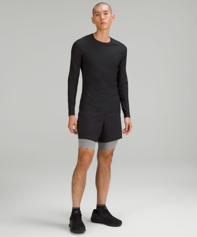 Lululemon SenseKnit Running Short 10" Gull Grey Online Outlet Sale