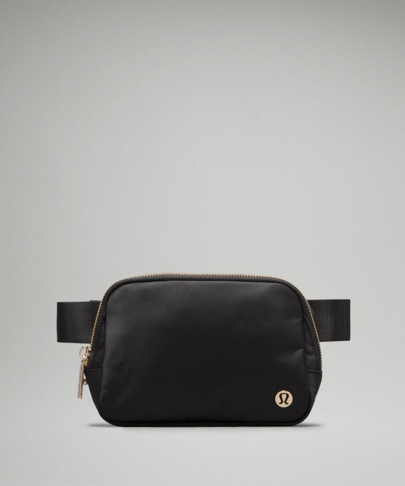 Lululemon Everywhere Belt Bag 1L *Metal Hardware Black / Gold Online Outlet Sale