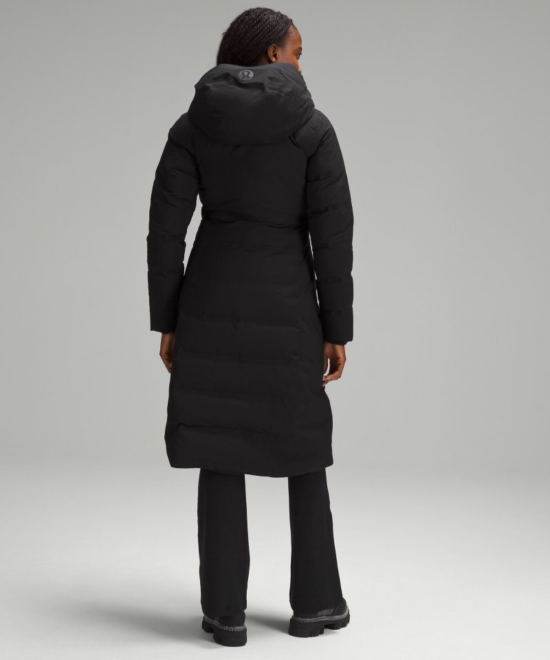 Lululemon StretchSeal Sleet Street Long Jacket Black Online Outlet Sale