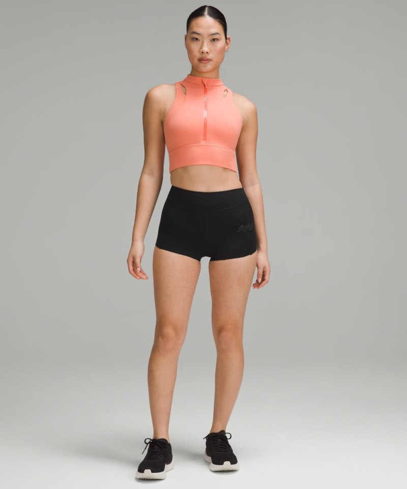 Lululemon Nulux Tight-Fit High-Rise Track Short 2.5" Black Online Outlet Sale