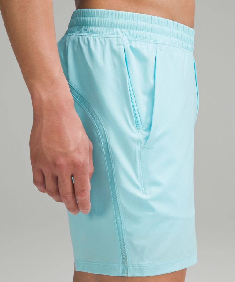 Lululemon Pace Breaker Lined Short 7" Cyan Blue Online Outlet Sale