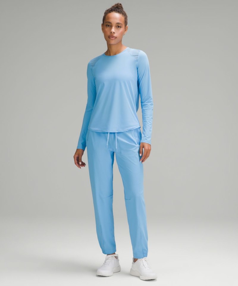 Lululemon Sculpt Long-Sleeve Shirt Aero Blue Online Outlet Sale