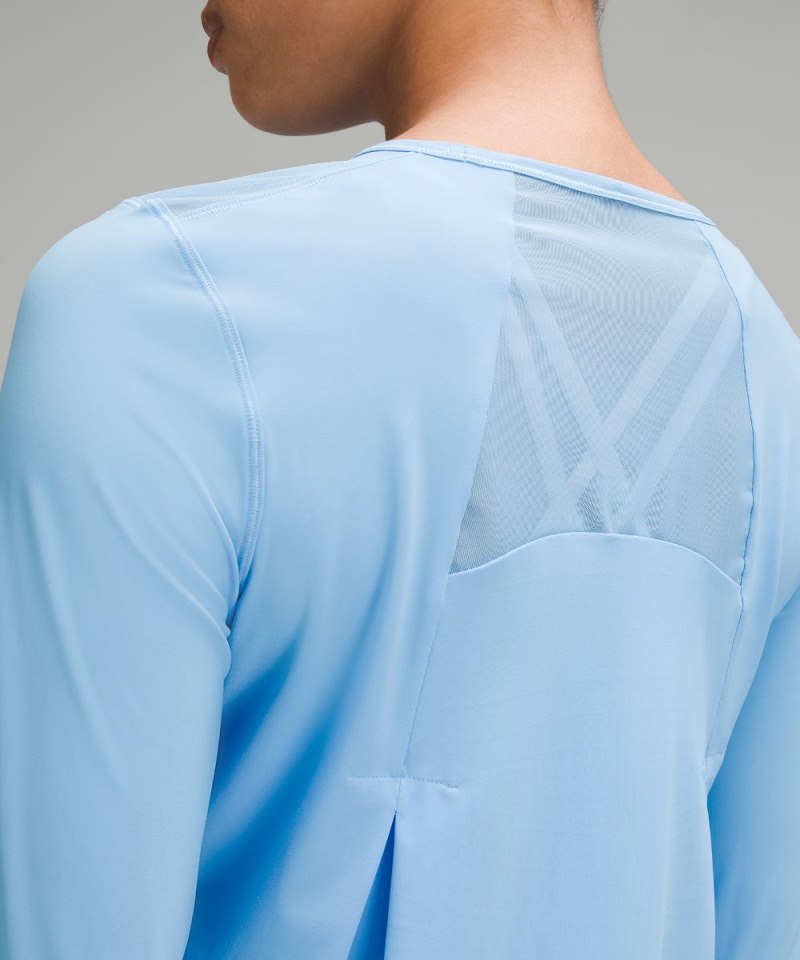 Lululemon Sculpt Long-Sleeve Shirt Aero Blue Online Outlet Sale