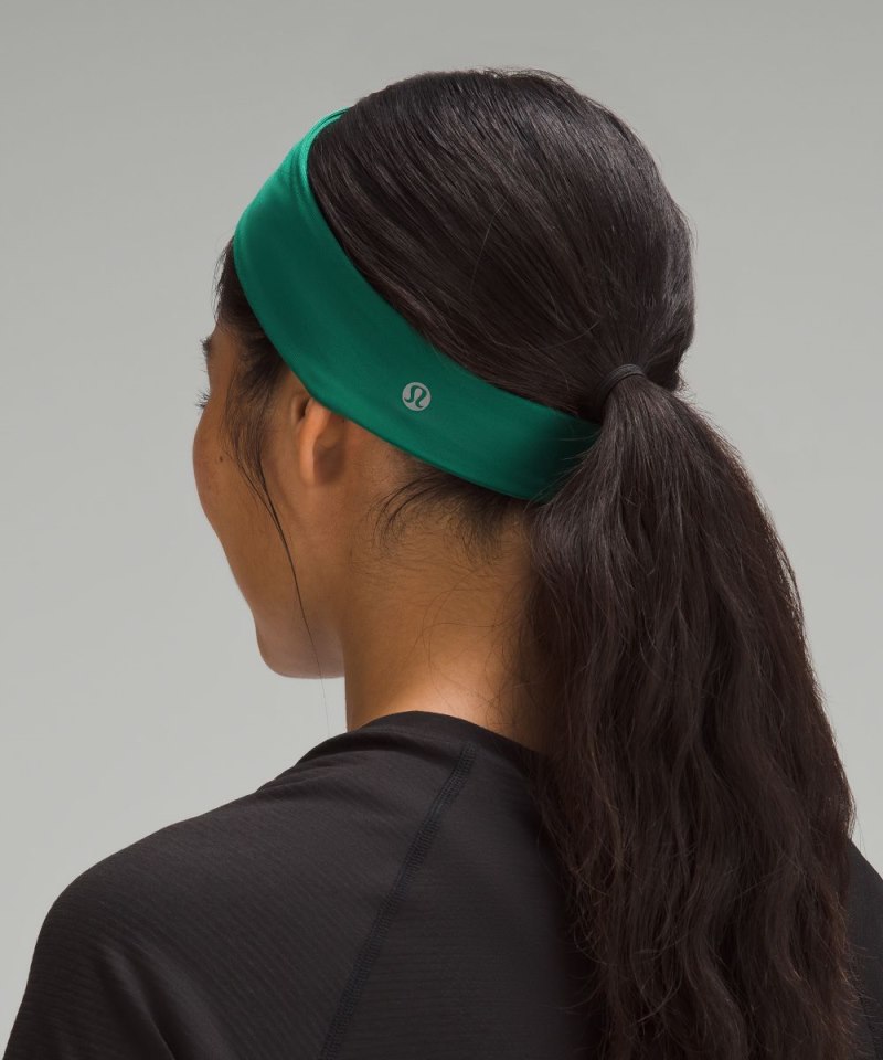 Lululemon Women's Luxtreme Training Headband Cascadia Green Online Outlet Sale