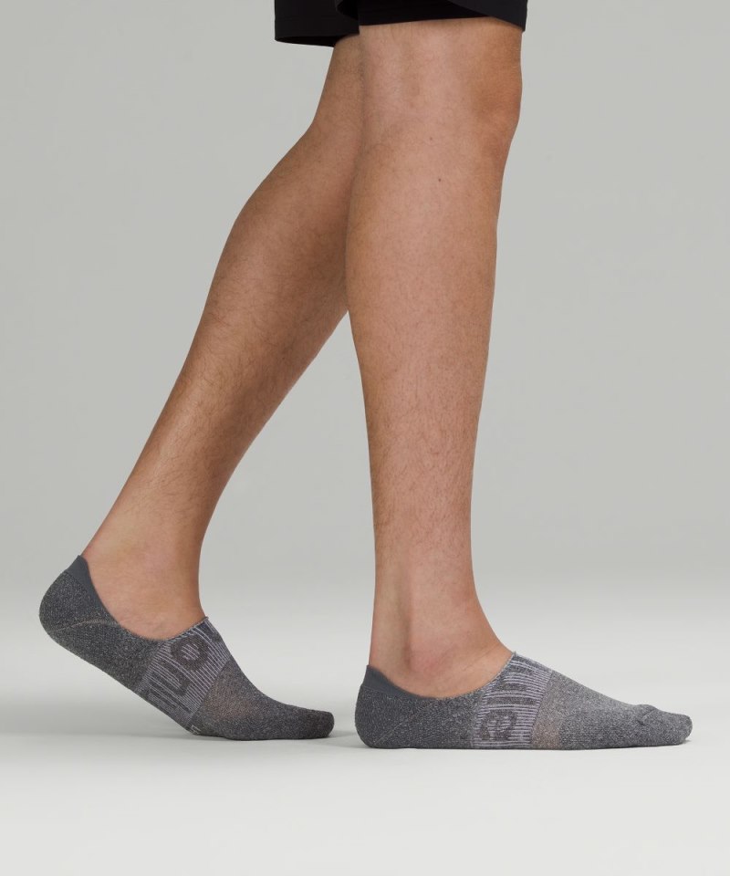 Lululemon Men's Power Stride No-Show Socks with Active Grip *3 Pack White / Heather Grey / Black Online Outlet Sale