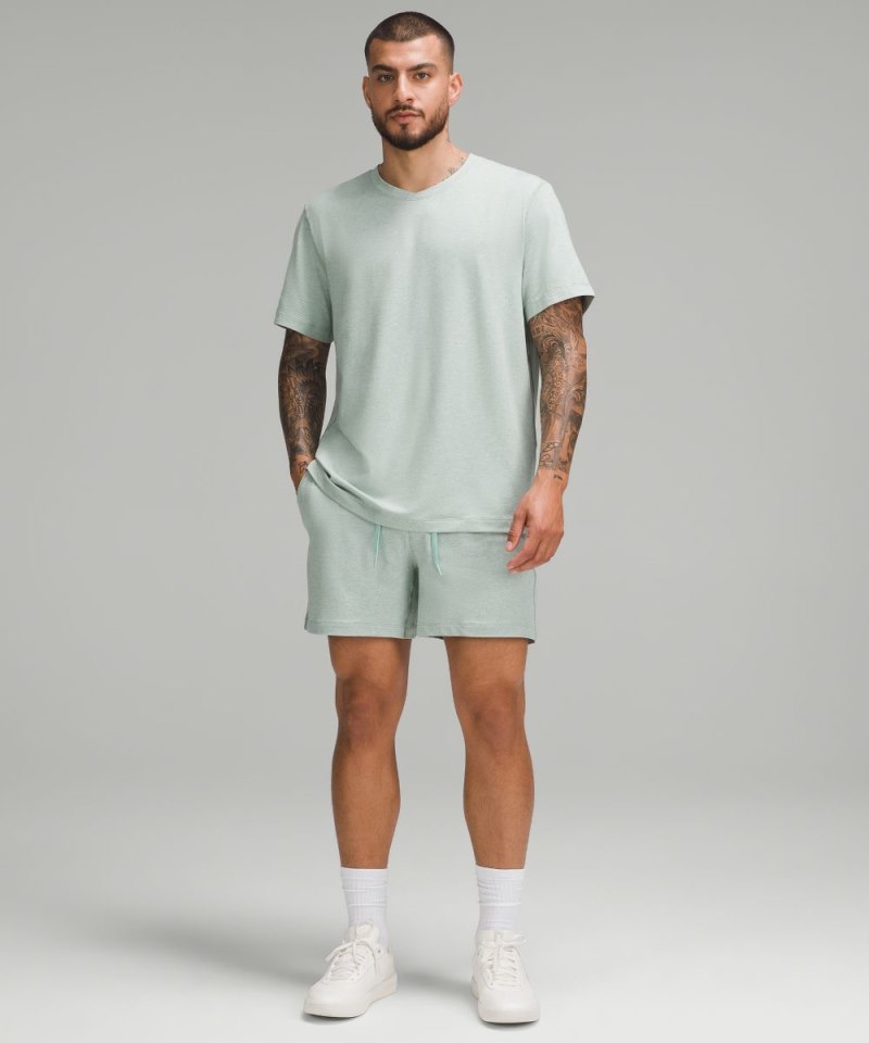 Lululemon Soft Jersey Short-Sleeve Shirt Heathered Palm Court / Heathered Frosted Jade Online Outlet Sale