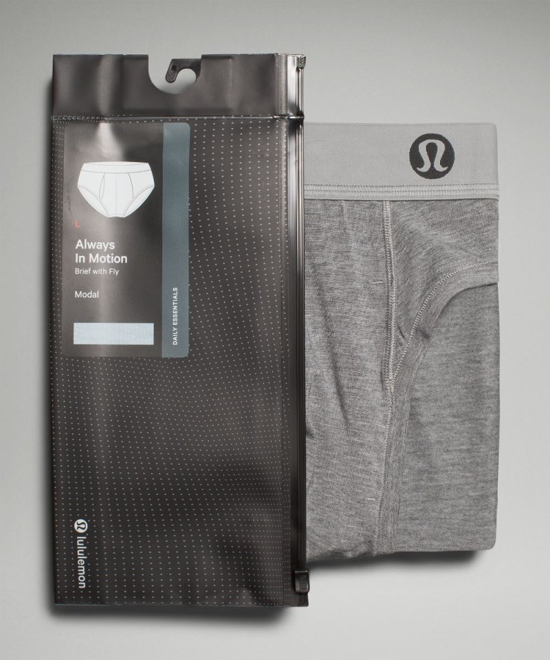 Lululemon Always In Motion Brief with Fly Heathered Core Medium Grey Online Outlet Sale