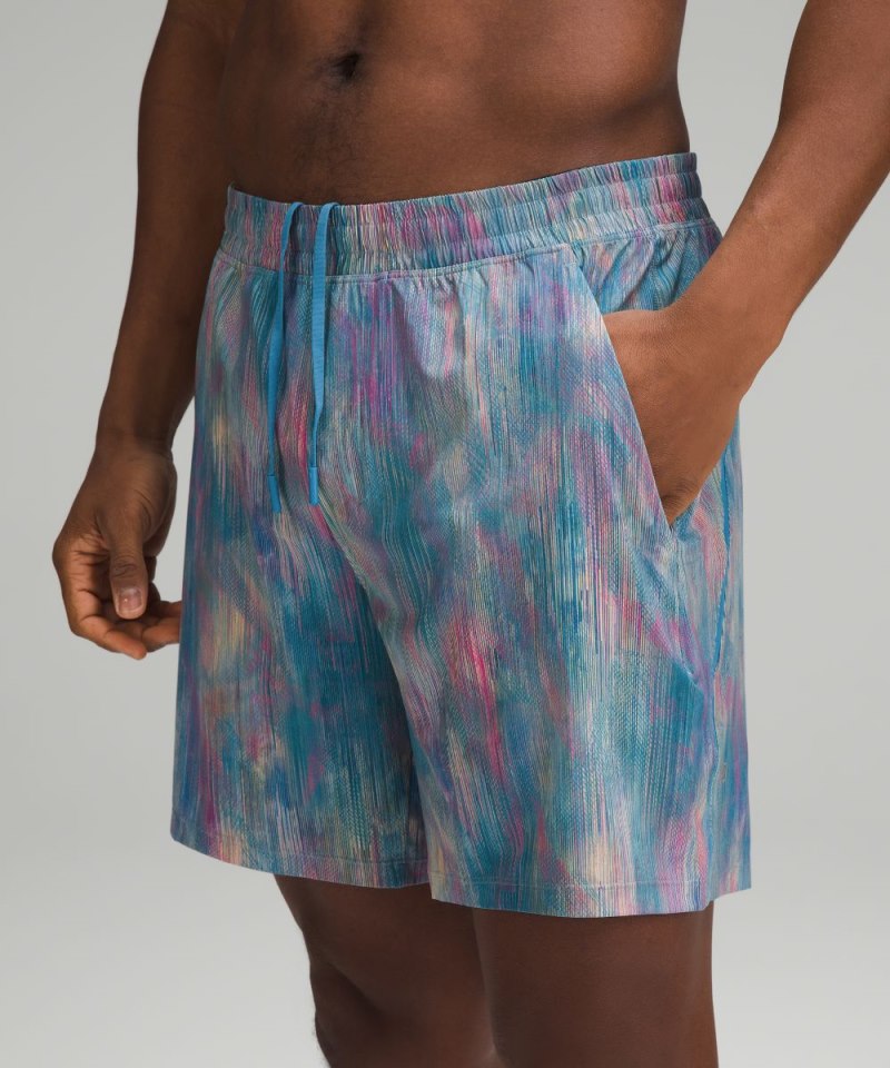 Lululemon Pace Breaker Lined Short 7" Pixel Diffuse Multi Online Outlet Sale