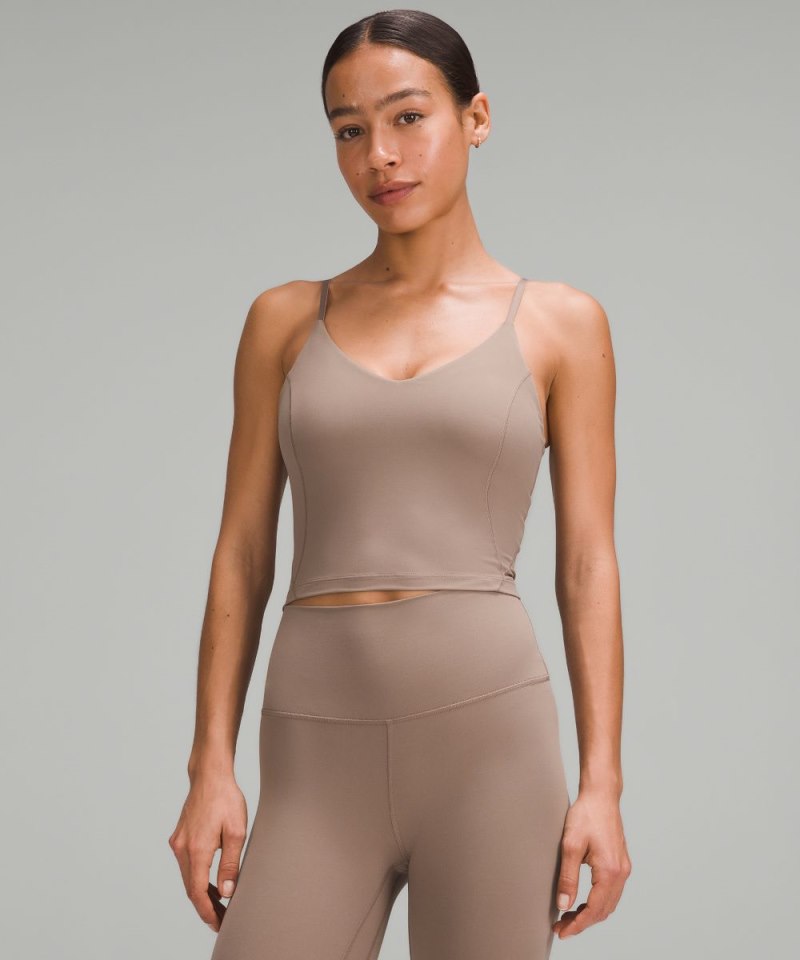 Lululemon lululemon Align™ Cropped Cami Tank Top *C / D Cup Taupetastic Online Outlet Sale