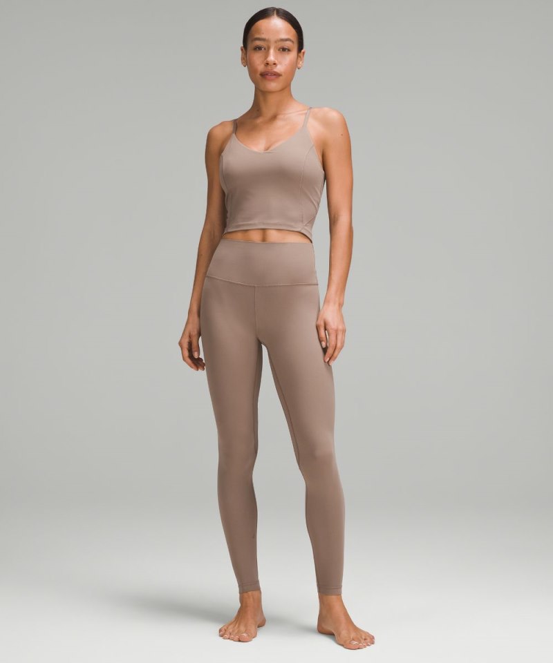 Lululemon lululemon Align™ Cropped Cami Tank Top *C / D Cup Taupetastic Online Outlet Sale