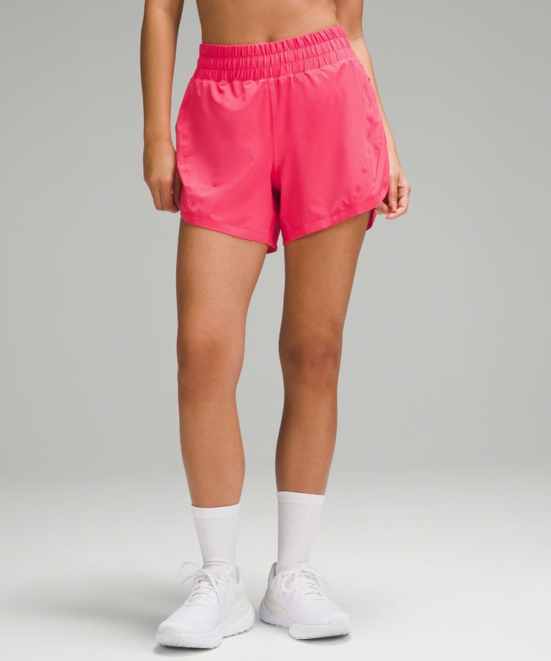 Lululemon Track That High-Rise Lined Short 5" Glaze Pink Online Outlet Sale