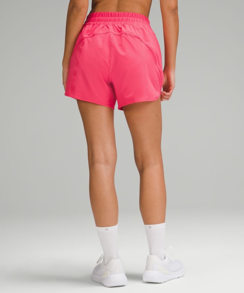 Lululemon Track That High-Rise Lined Short 5" Glaze Pink Online Outlet Sale