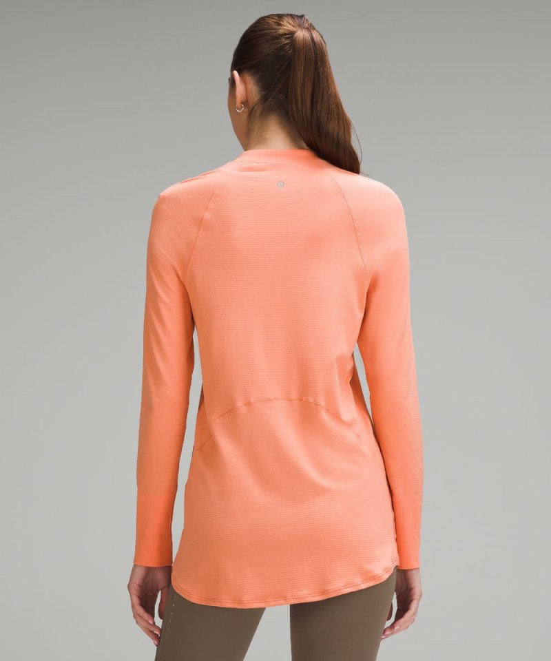 Lululemon Swiftly Relaxed Long-Length Half Zip Coral Kiss / Coral Kiss Online Outlet Sale