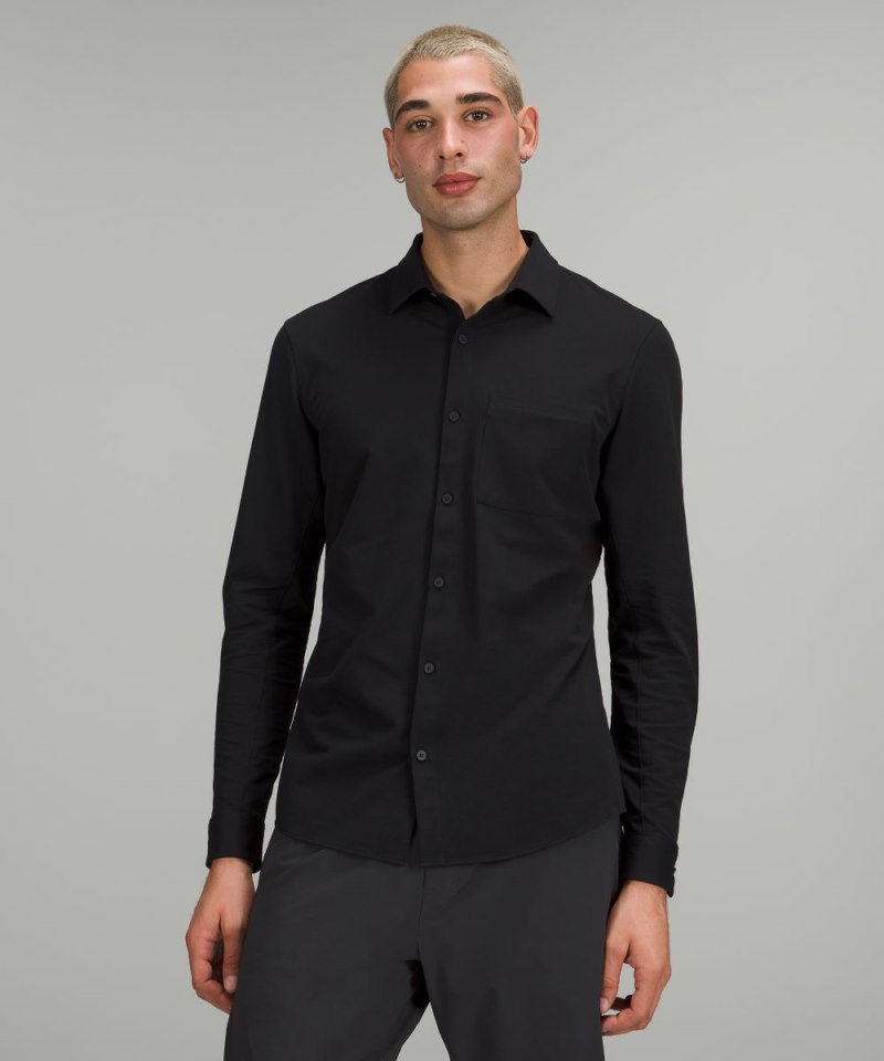 Lululemon Commission Long-Sleeve Shirt Black Online Outlet Sale