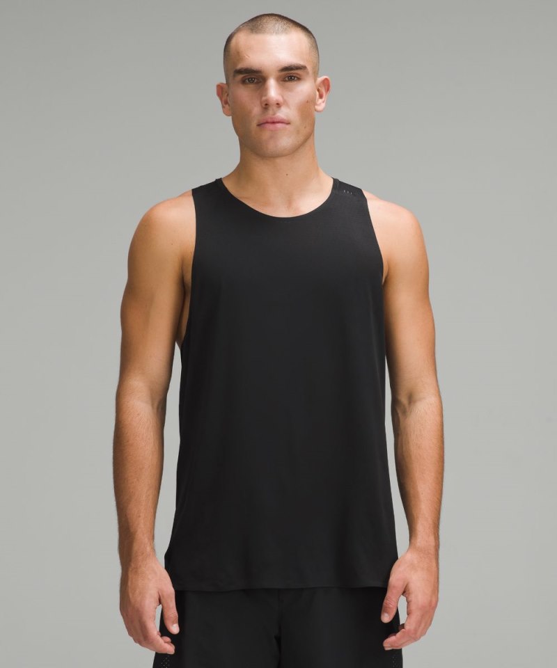 Lululemon Fast and Free Singlet *Breathe Black Online Outlet Sale