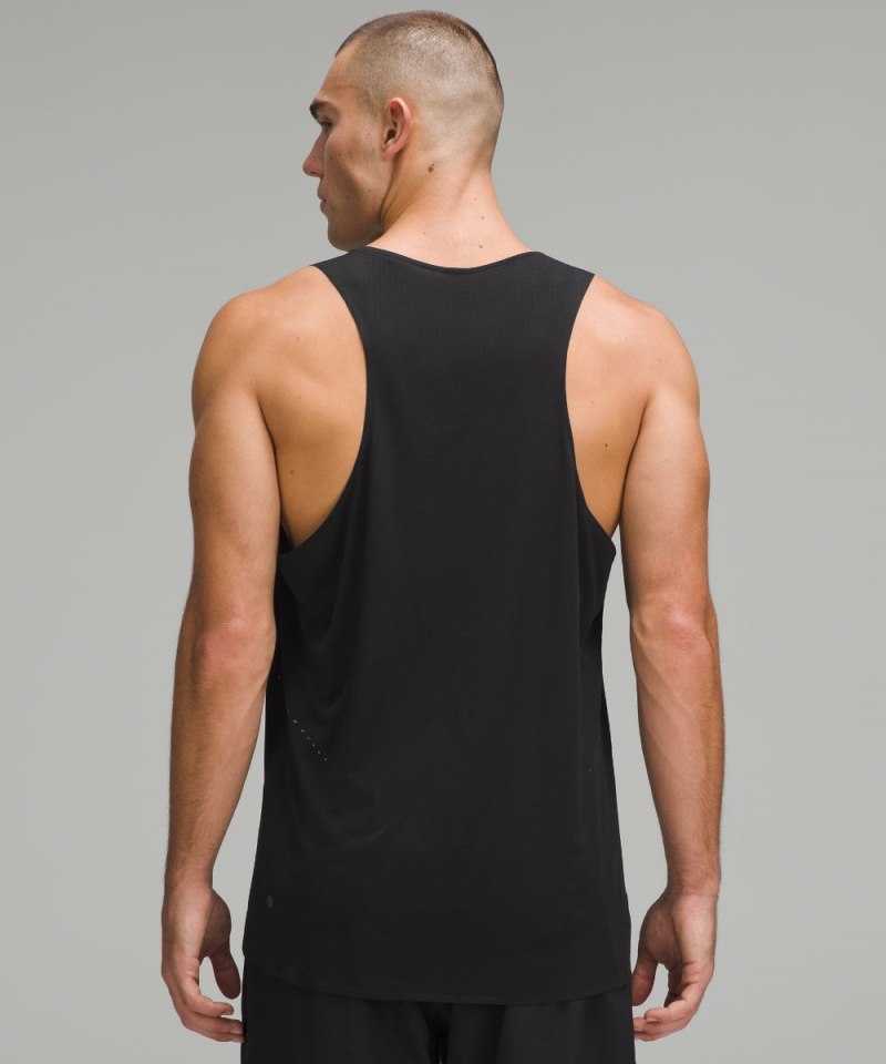 Lululemon Fast and Free Singlet *Breathe Black Online Outlet Sale